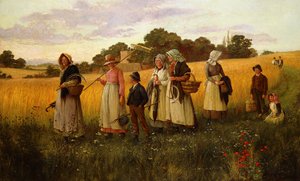 Cortadores de Cebada Volviendo del Trabajo de George Marks