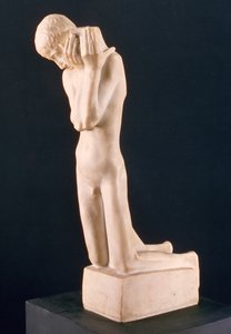 El Portador de Reliquias, escultura de George Minne (1866-1941) c.1897