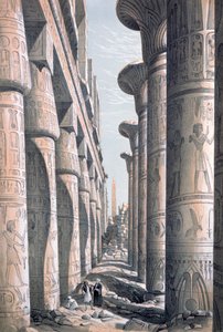 Gran Templo, Karnac, Egipto, siglo XIX de George Moore