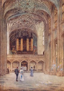 Nave de la capilla de San Jorge (litografía en color) de George Moore Henton