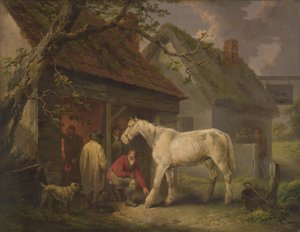 La herrería (o La fragua del herrador) 1793 (óleo sobre lienzo) de George Morland
