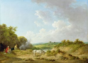 Un campamento gitano de George Morland