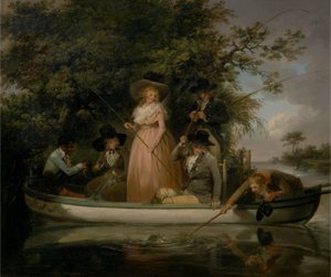 Una fiesta con caña de George Morland