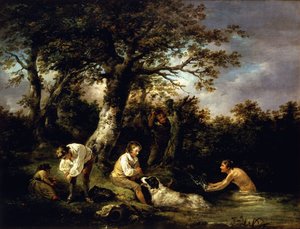 Niños bañándose de George Morland