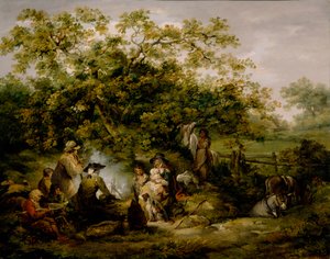 Campamento gitano de George Morland