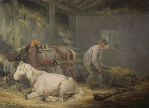 Caballos en un Establo, 1791