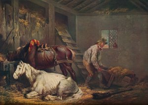 Caballos en un establo, 1791