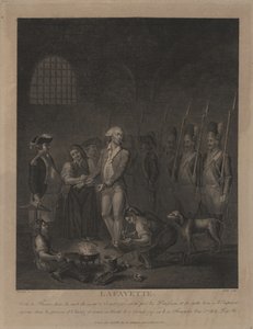 Lafayette en prisión en Olmütz de George Morland