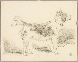 Perro pastor de George Morland