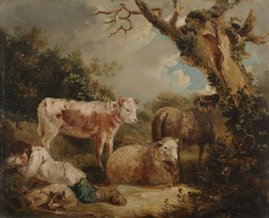 El descanso del pastor de George Morland