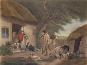 El Guardabosques, grabado por William Ward (1766-1826), pub. por H. Morland, 1806 de George Morland