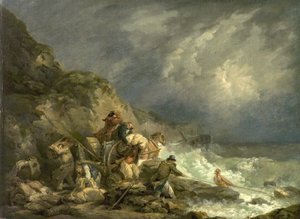 Los Naufragadores, c.1790 de George Morland