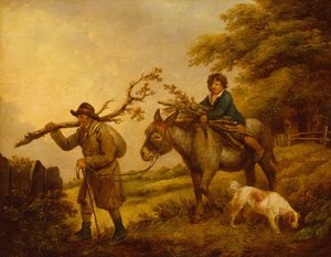 Recolectores de ramitas (aceite) de George Morland