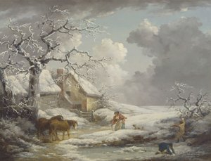 Paisaje de invierno de George Morland