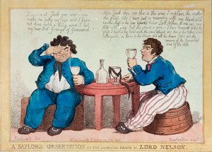 La observación de un marinero sobre la lamentada muerte de Lord Nelson de George Moutard Woodward