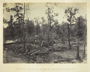 Campo de batalla de Atlanta, GA nº 1 de George N. Barnard