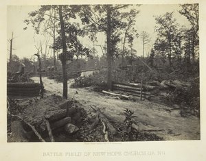 Campo de batalla de la Iglesia New Hope, GA, No. 1, 1866 de George N. Barnard