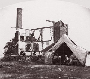 Bull Run, Casa de la Sra. Henry, 21 de julio de 1861 de George N. Barnard