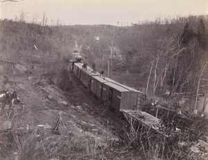 Bull Run. Ferrocarril Orange y Alexandria cerca de Union Mills de George N. Barnard