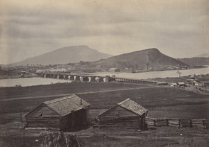 Chattanooga desde el Norte, 1860s de George N. Barnard