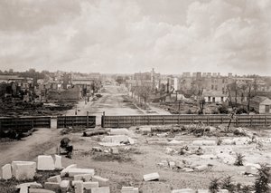 Columbia, Carolina del Sur, EE.UU. después del incendio de 1865
