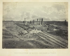 Destrucción del tren de ordenanza de Hood de George N. Barnard