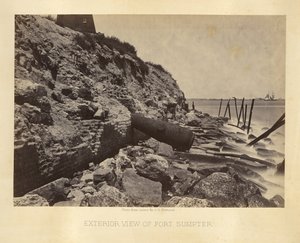 Vista exterior de Fort Sumpter de George N. Barnard