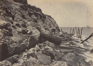 Vista exterior del Fuerte Sumpter de George N. Barnard