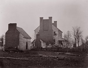 Casa Lewis. Campo de batalla de Bull Run, 1861-62 de George N. Barnard