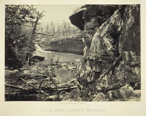 Mirador del lago Lu-La en la montaña Lookout, 1864-66 de George N. Barnard