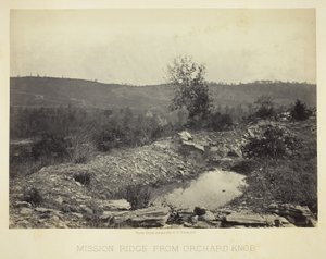 Mission Ridge desde Orchard Knob de George N. Barnard