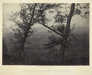 Orchard Knob desde Mission Ridge de George N. Barnard