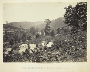 Paso en la Cordillera del Mapache, Whiteside No. 2, 1864 de George N. Barnard