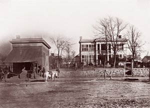 Cuartel General del Mariscal de la Policía, Chattanooga, c. 1864 de George N. Barnard