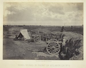 Obras rebeldes frente a Atlanta, GA, nº 4 de George N. Barnard