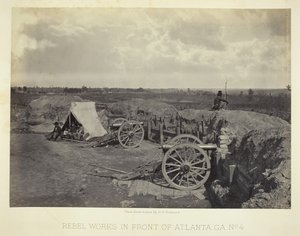 Obras rebeldes frente a Atlanta, GA, No. 4, 1864 de George N. Barnard