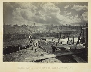 Obras rebeldes frente a Atlanta, GA, nº 5 de George N. Barnard