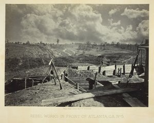 Obras rebeldes frente a Atlanta, GA, No. 5, 1864 de George N. Barnard