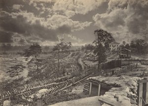 Obras rebeldes frente a Atlanta, Georgia No. 1, 1860s de George N. Barnard