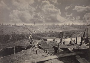 Obras rebeldes frente a Atlanta, Georgia No. 5 de George N. Barnard