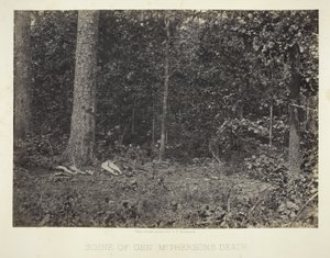 Escena de la muerte del Gral. McPhersons de George N. Barnard