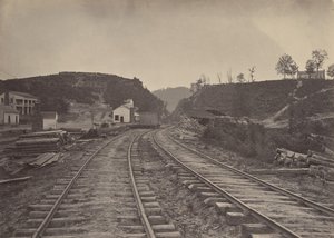 El Paso de Allatoona Mirando al Norte, Georgia, 1860s de George N. Barnard