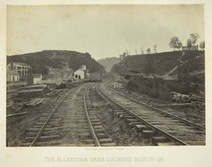 El paso de Allatoona, mirando al norte, GA
