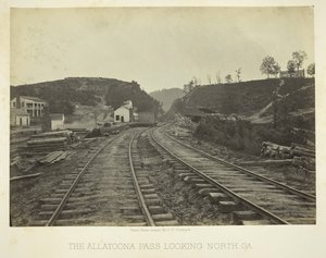 El paso de Allatoona, mirando al norte, GA