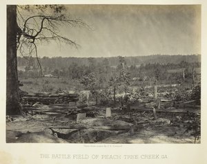 El campo de batalla de Peach Tree Creek, Ga., 1864-66 de George N. Barnard