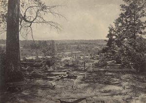 El campo de batalla de Peach Tree Creek, Georgia de George N. Barnard