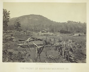 El frente de Kenesaw Mountain, GA de George N. Barnard