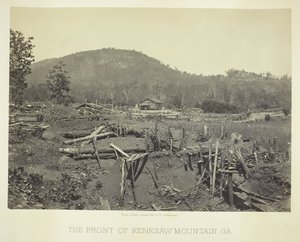 El frente de la montaña Kenesaw, GA, 1866 de George N. Barnard