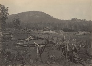 El Frente de la Montaña Kenesaw, Georgia, 1860s de George N. Barnard