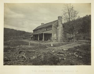 Casa John Ross, Ringold, GA de George N. Barnard